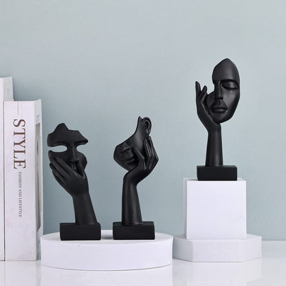 Abstract Face Sculpture