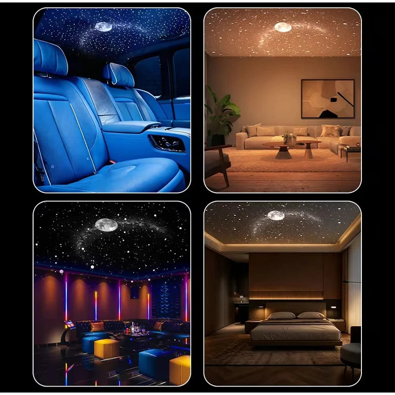 StarGlow Galaxy Projector - 360° Adjustable • USB Powered • Ambient Starry-Sky Lighting