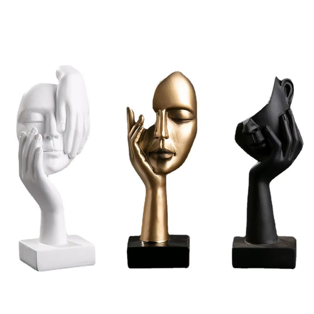 Abstract Face Sculpture