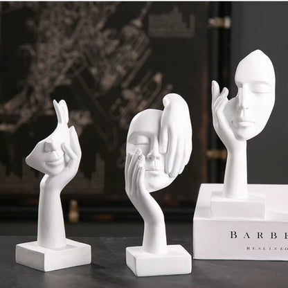 Abstract Face Sculpture