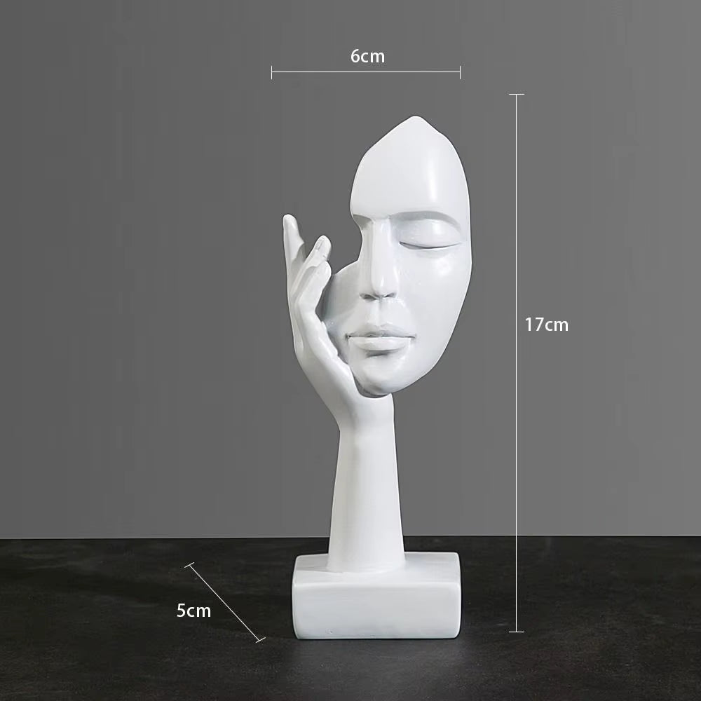 Abstract Face Sculpture