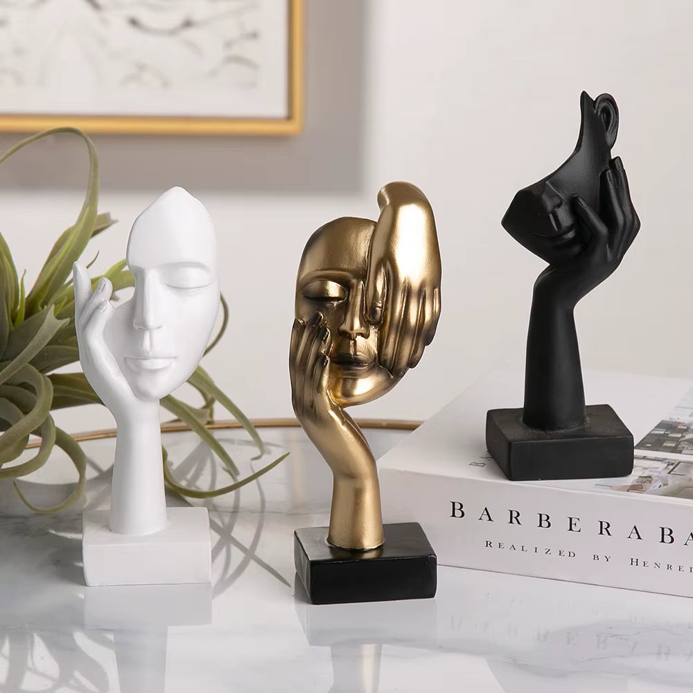Abstract Face Sculpture